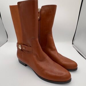 Isaac Mizrahi Live! Camel mid-calf Boots